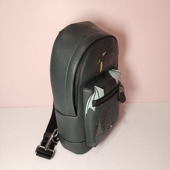 NWT CC045 Disney X Coach West Pack Maleficent Dragon Motif Villains - Picture 3 of 7